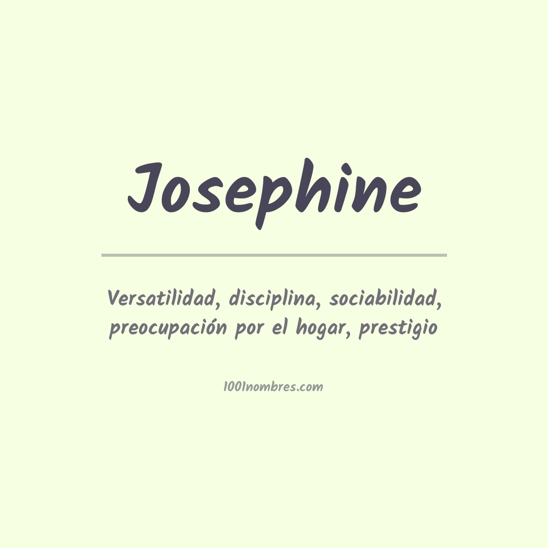 Significado del nombre Josephine