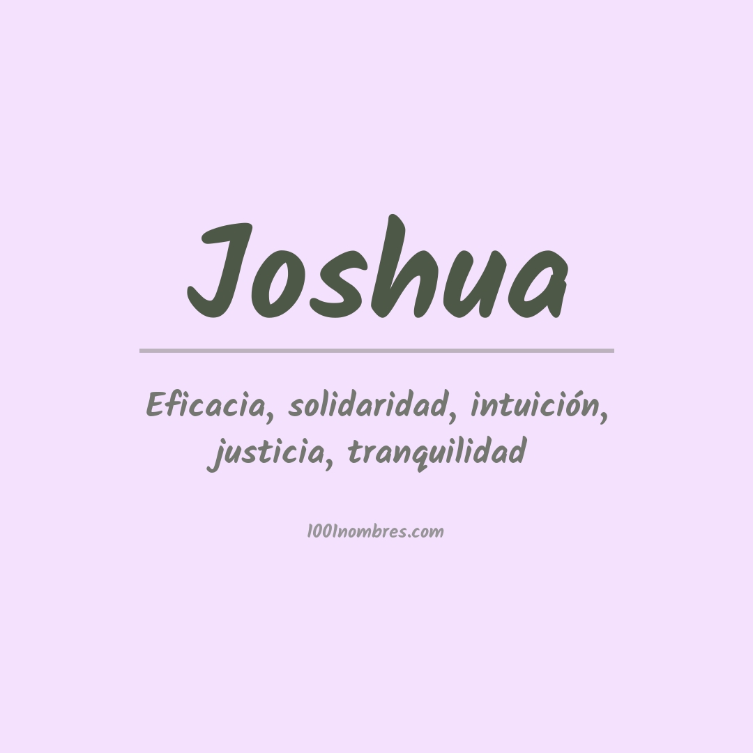 Significado del nombre Joshua