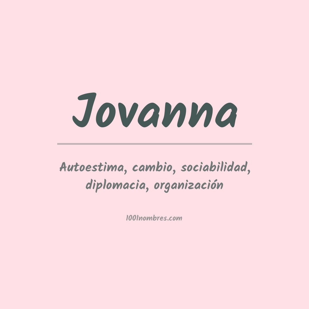 Significado del nombre Jovanna Significado del nombre Jovanna