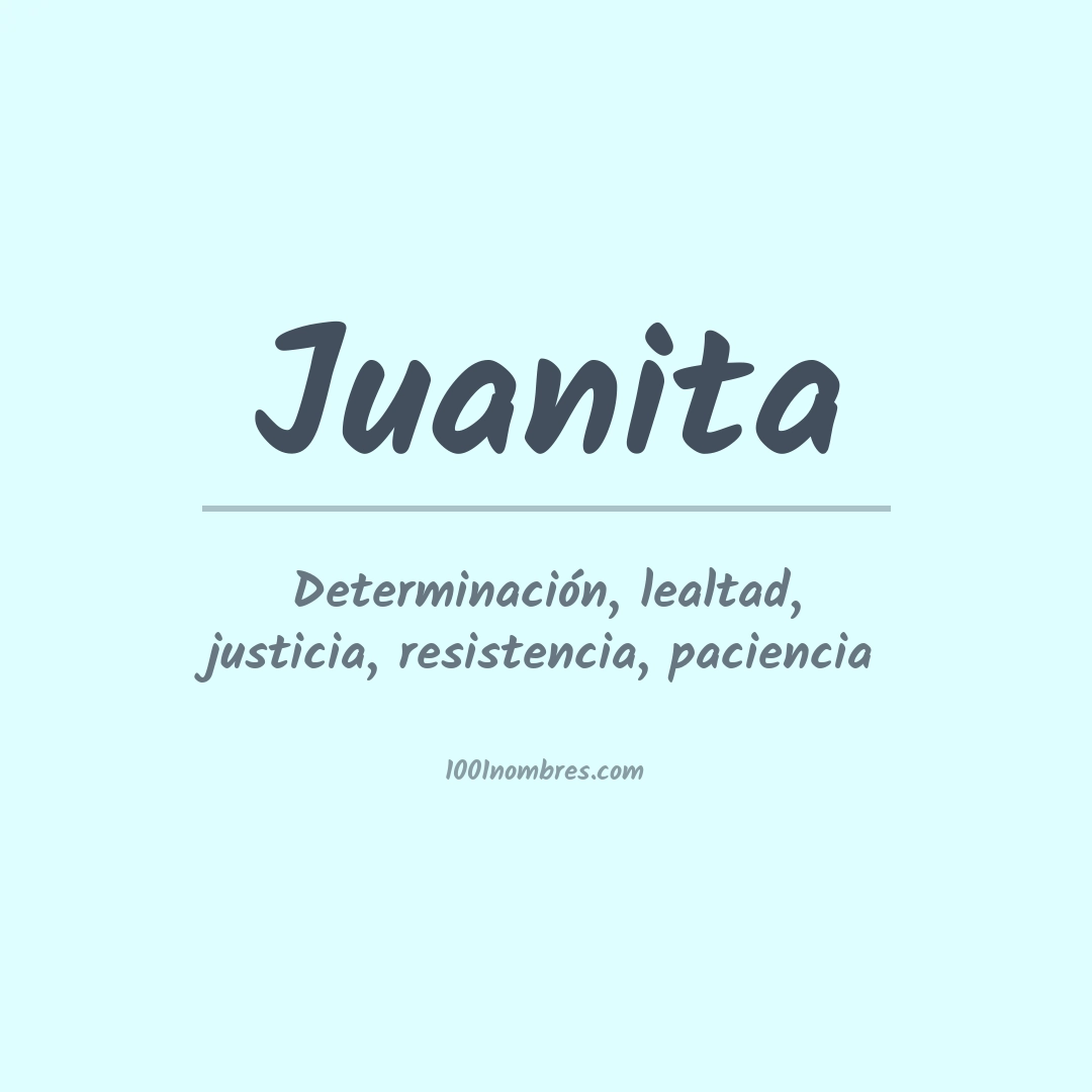 Significado del nombre Juanita