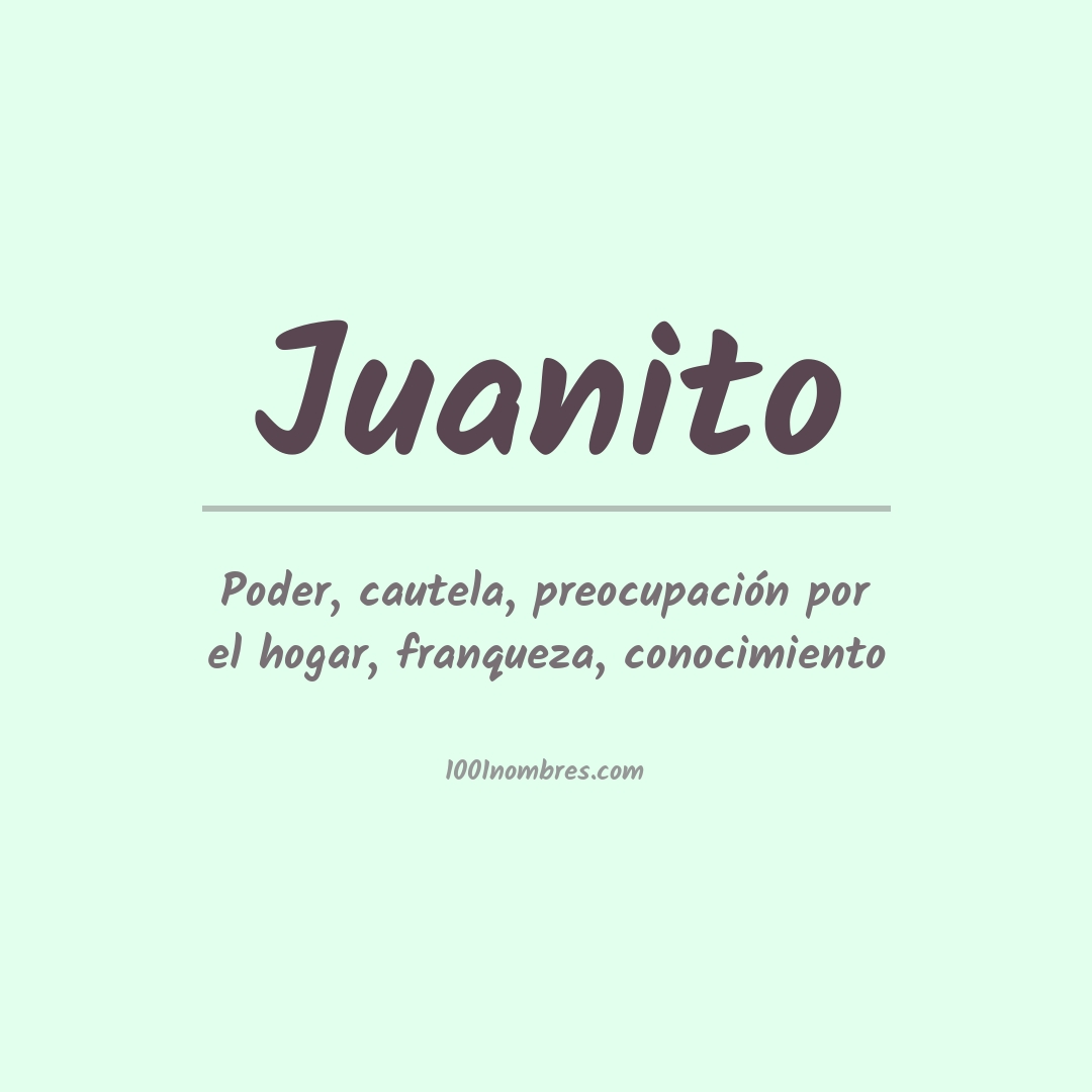 Significado del nombre Juanito