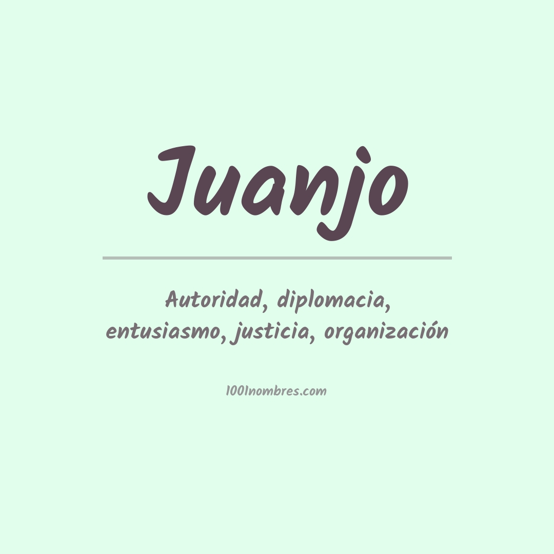 Significado del nombre Juanjo Significado del nombre Juanjo