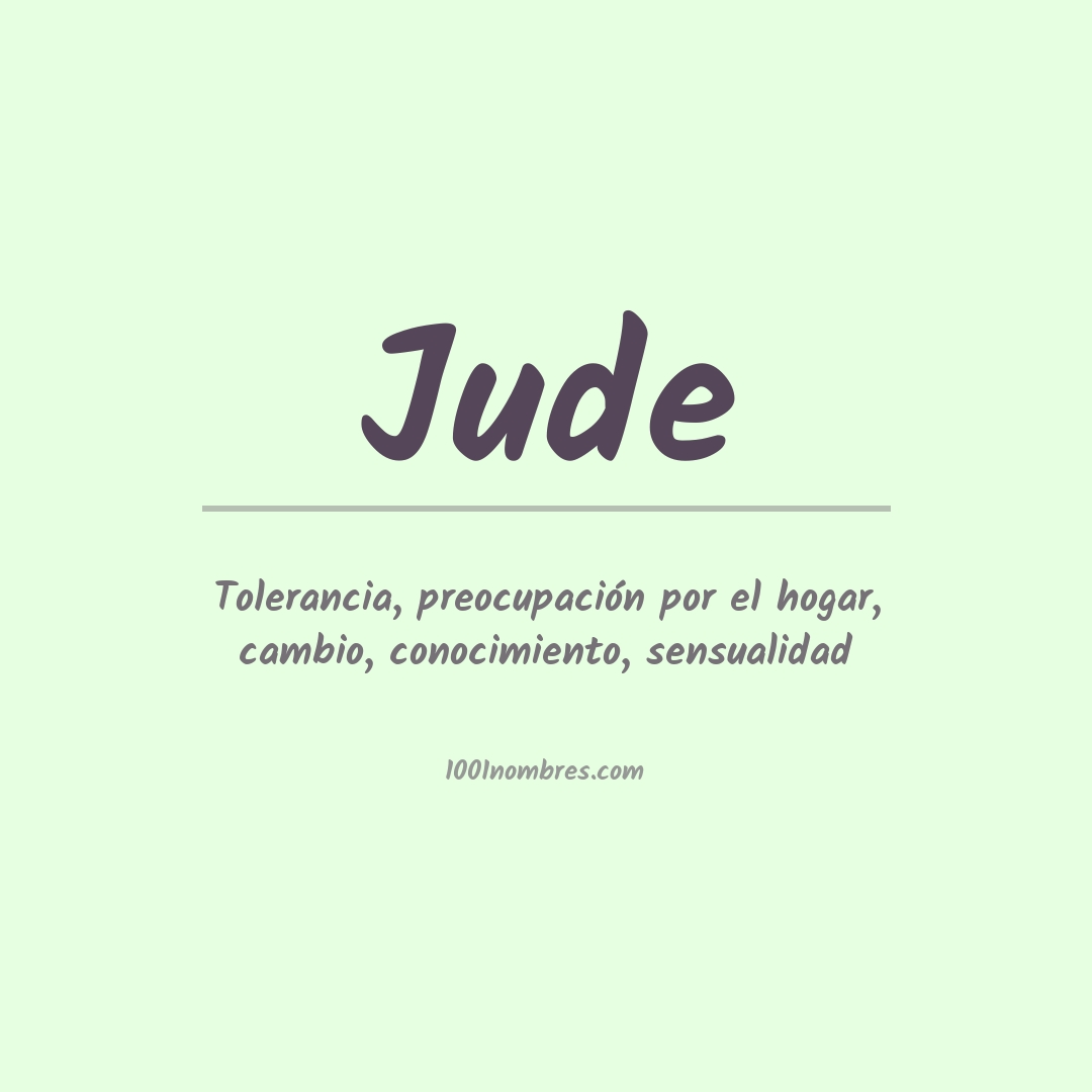 Significado del nombre Jude
