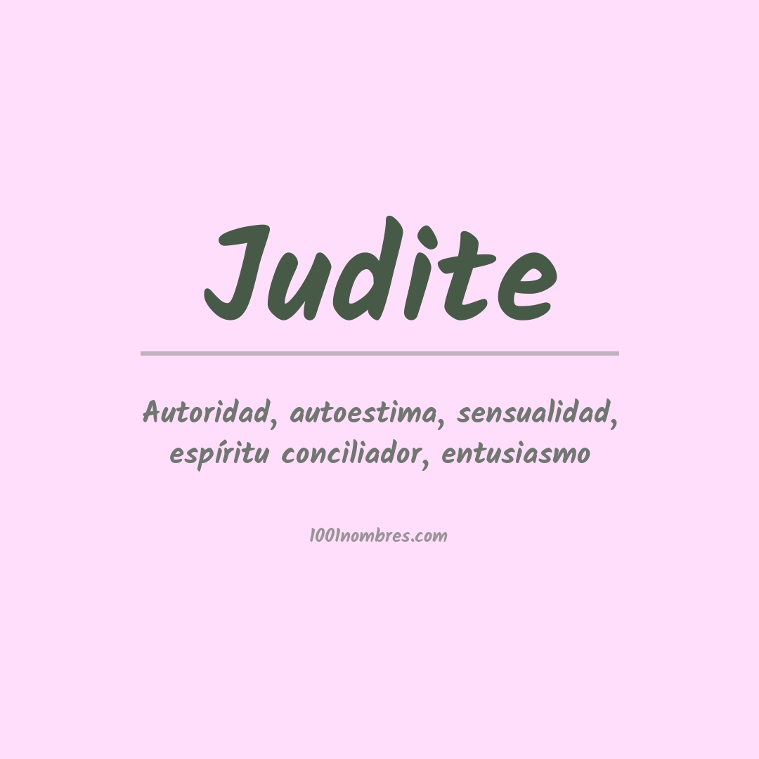 Significado del nombre Judite