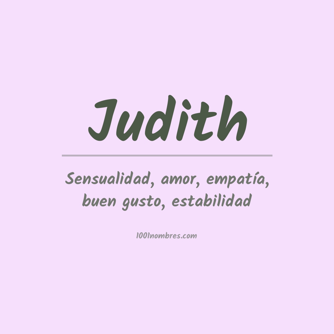 Significado del nombre Judith