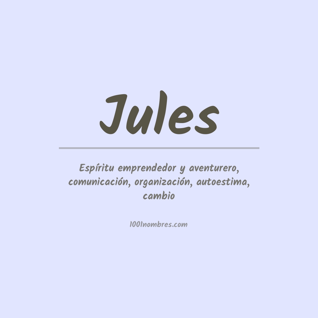 Significado del nombre Jules