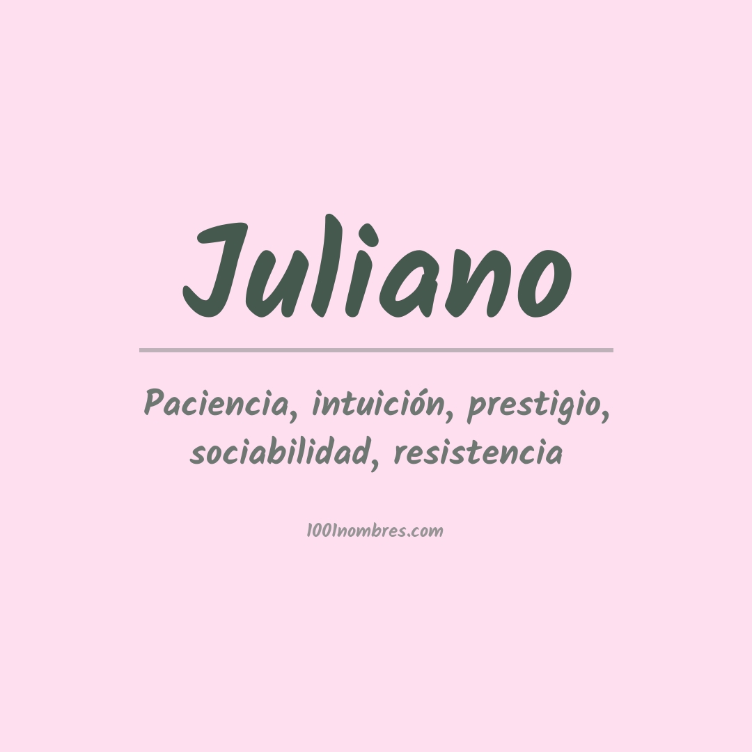 Significado del nombre Juliano