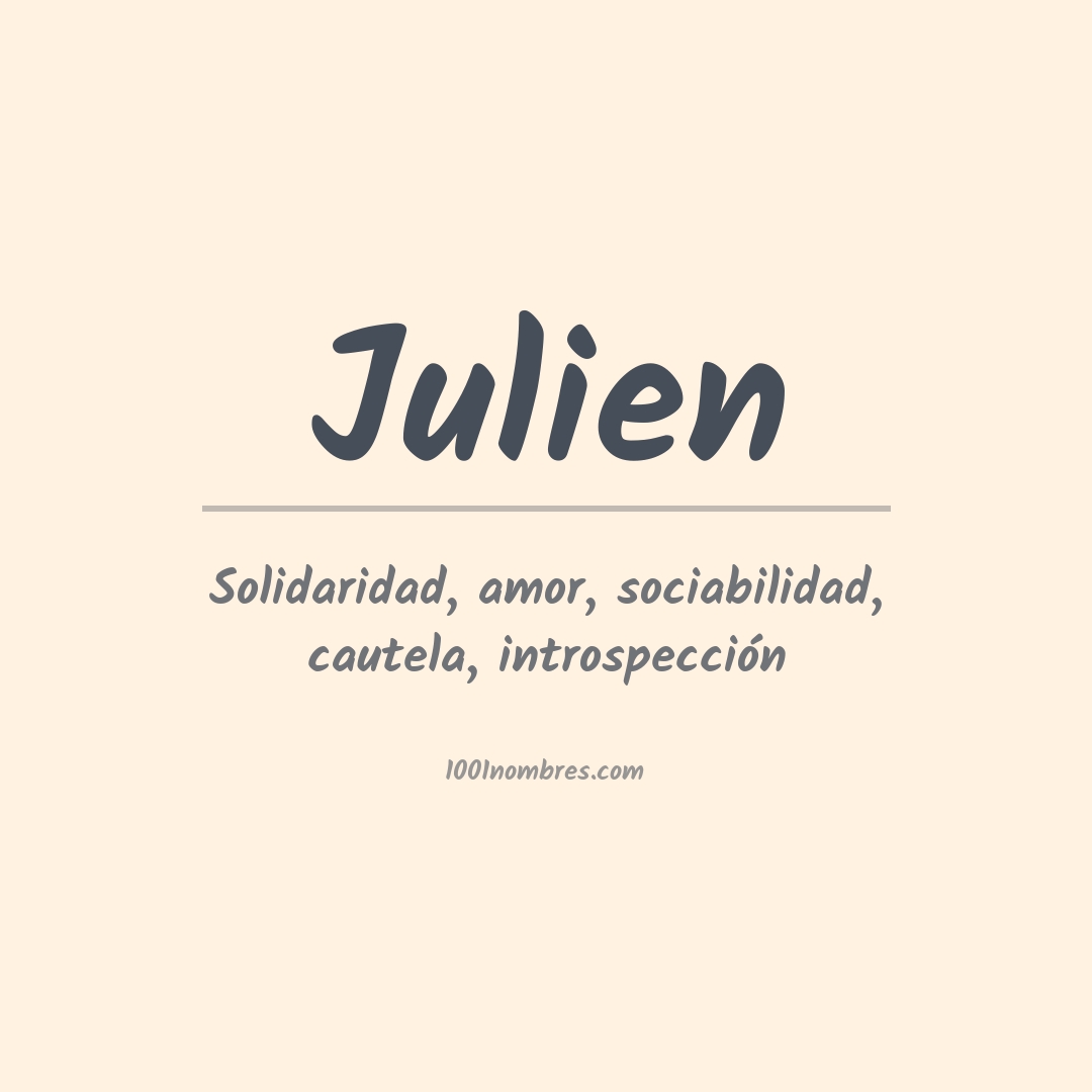Significado del nombre Julien