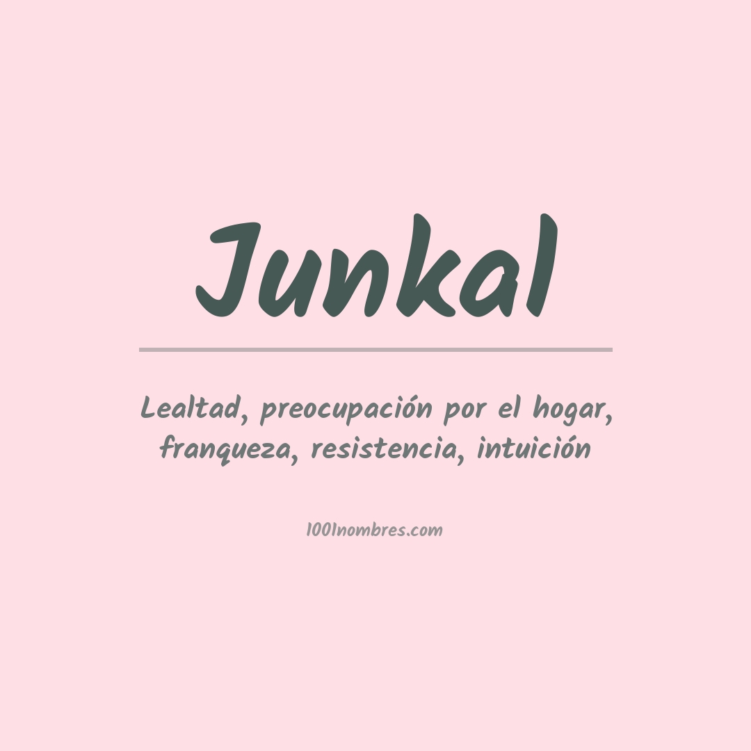 Significado del nombre Junkal Significado del nombre Junkal
