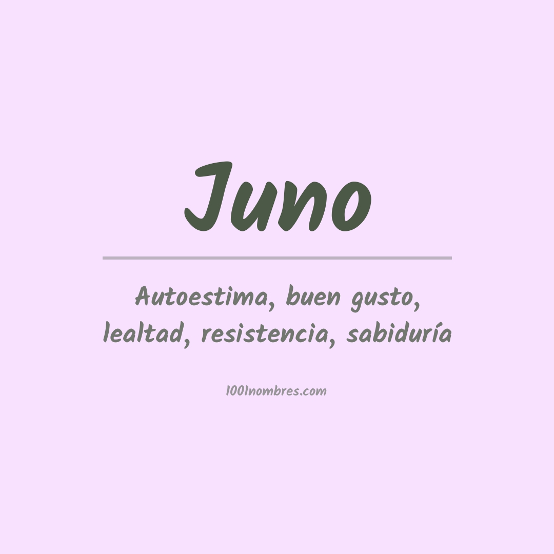 Significado del nombre Juno