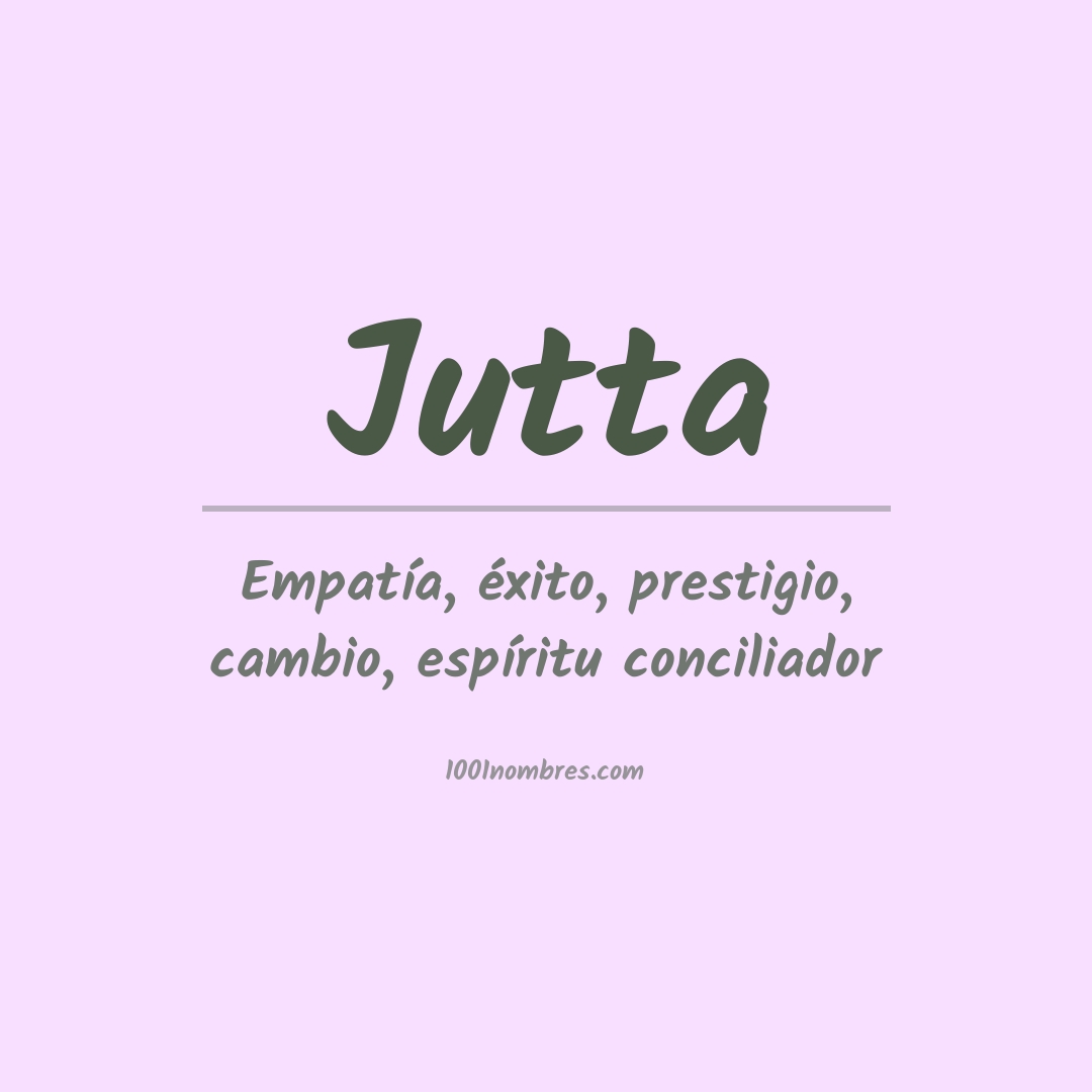 Significado del nombre Jutta