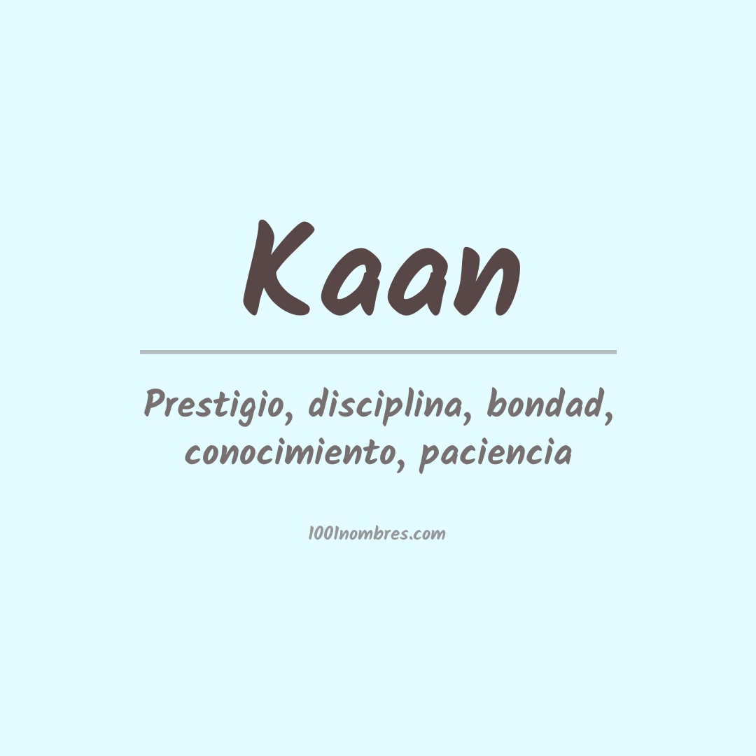 Significado del nombre Kaan