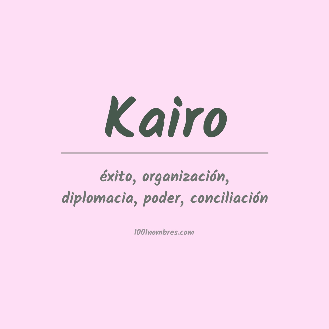 Significado del nombre Kairo