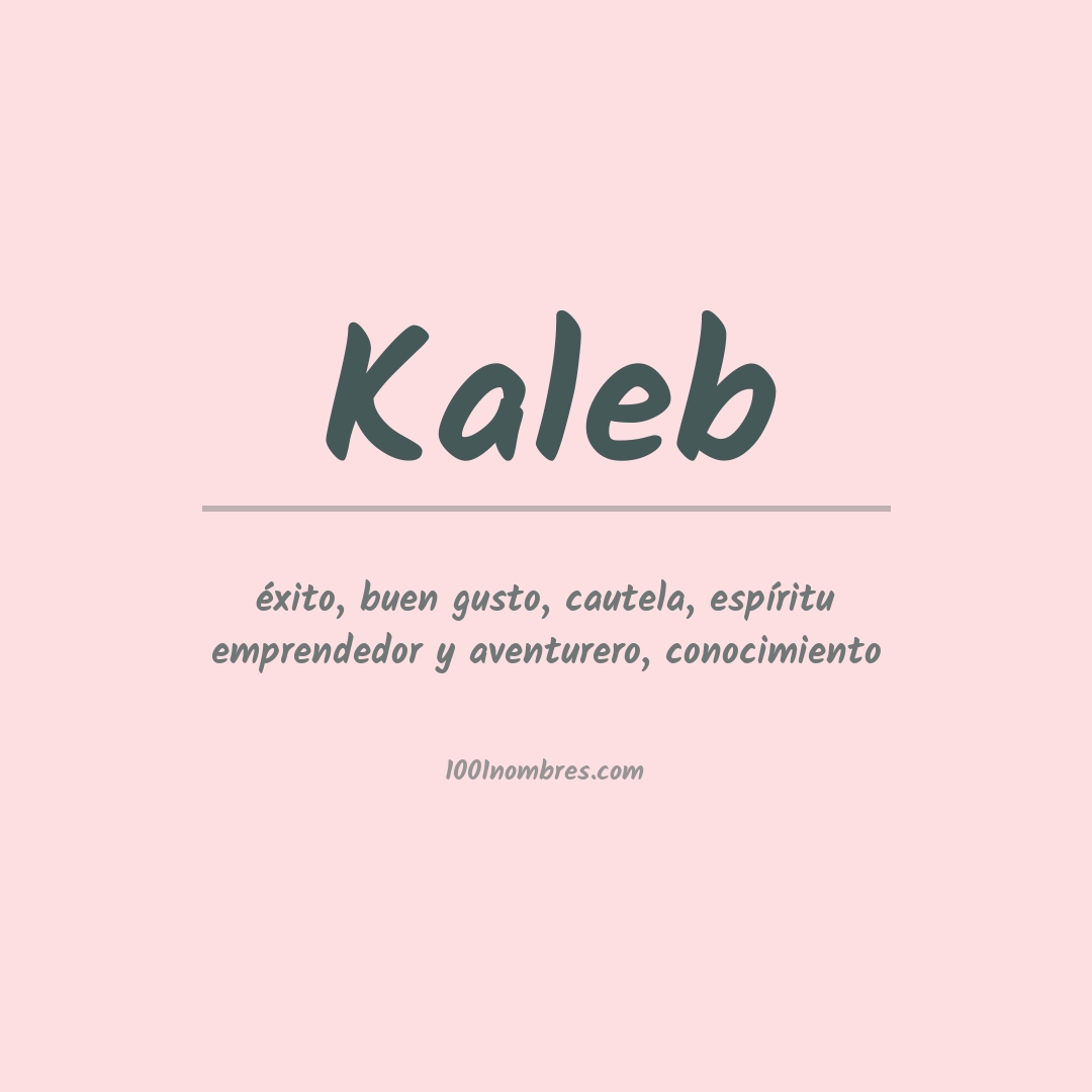 Significado del nombre Kaleb