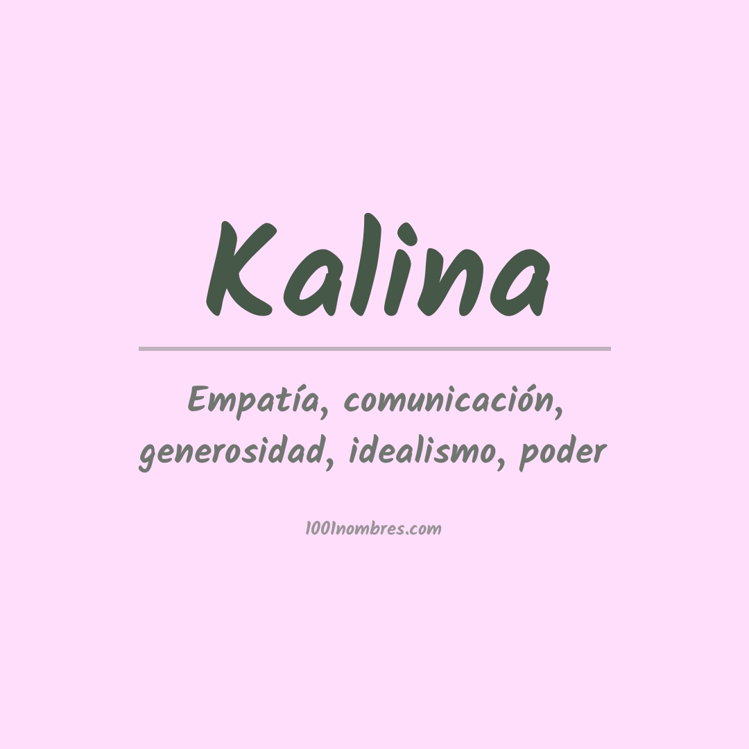 Significado del nombre Kalina