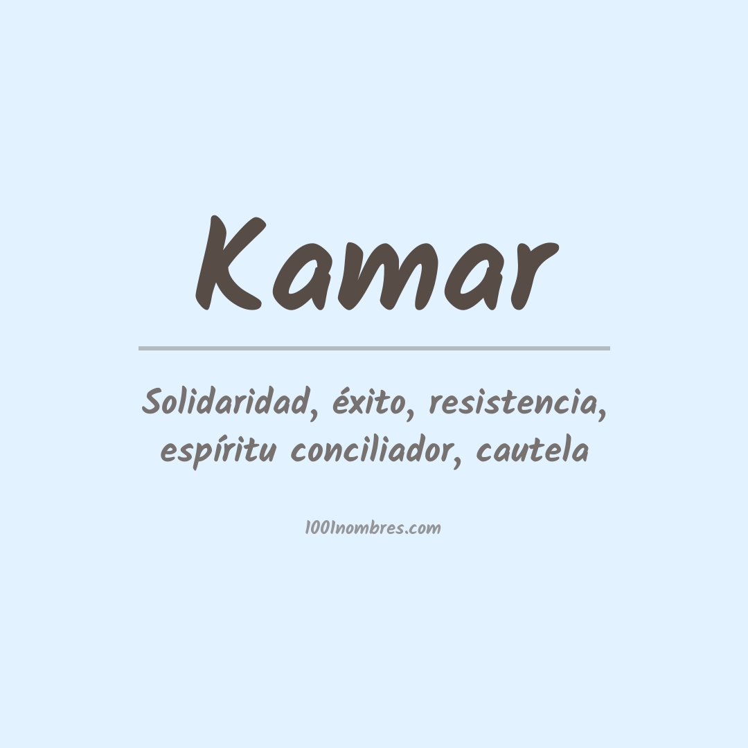Significado del nombre Kamar