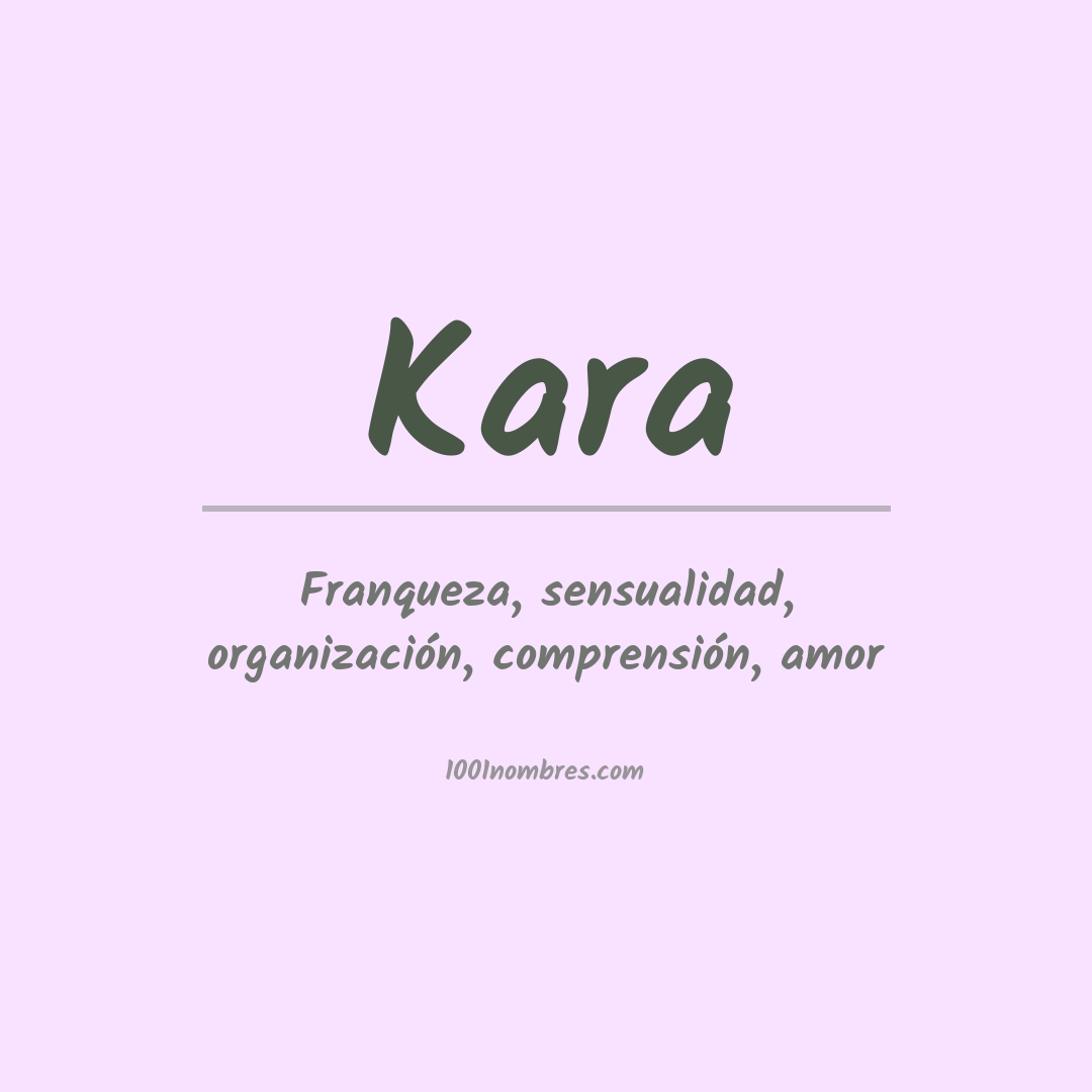 Significado del nombre Kara
