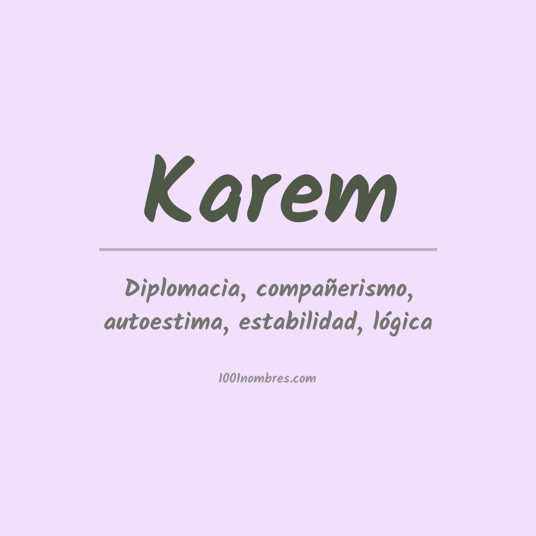 Significado del nombre Karem