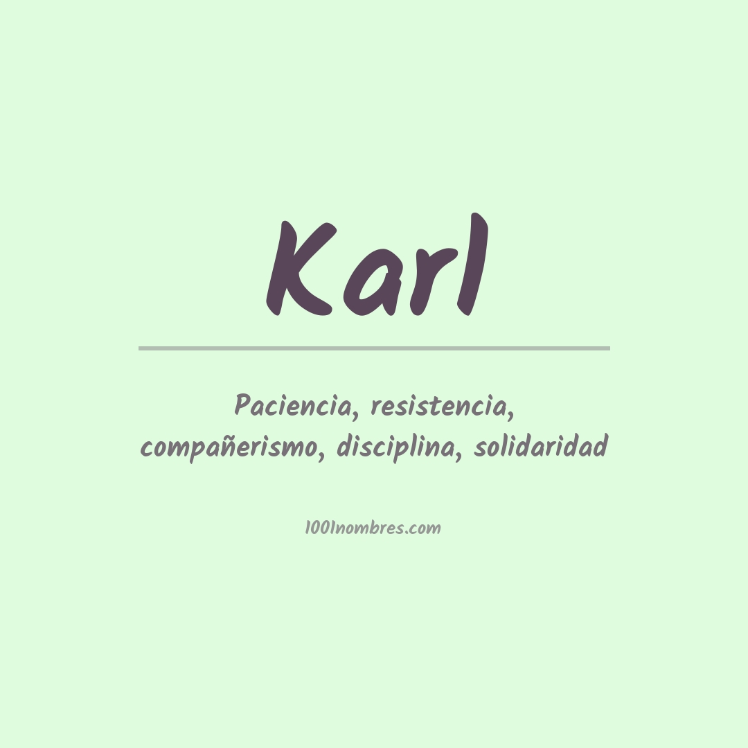 Significado del nombre Karl