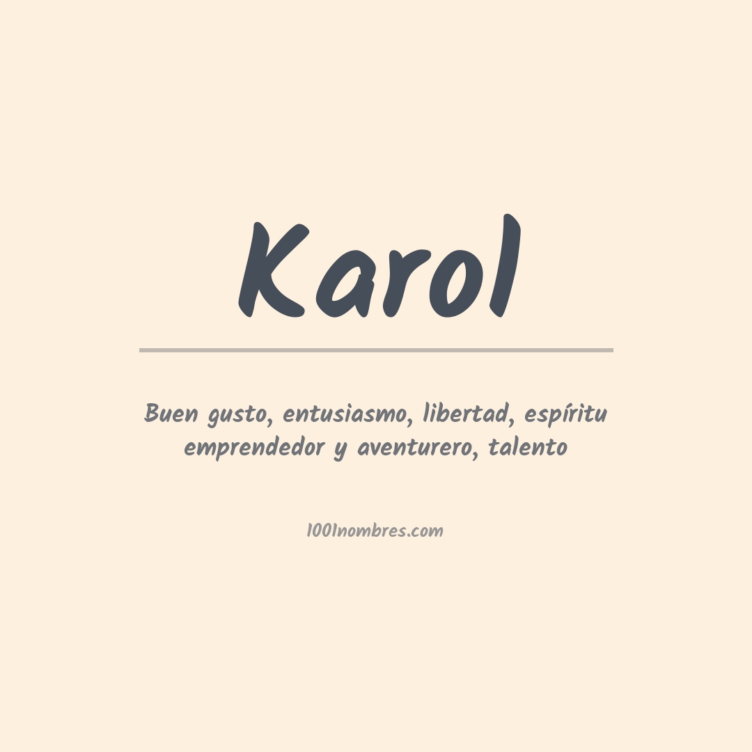 Significado del nombre Karol