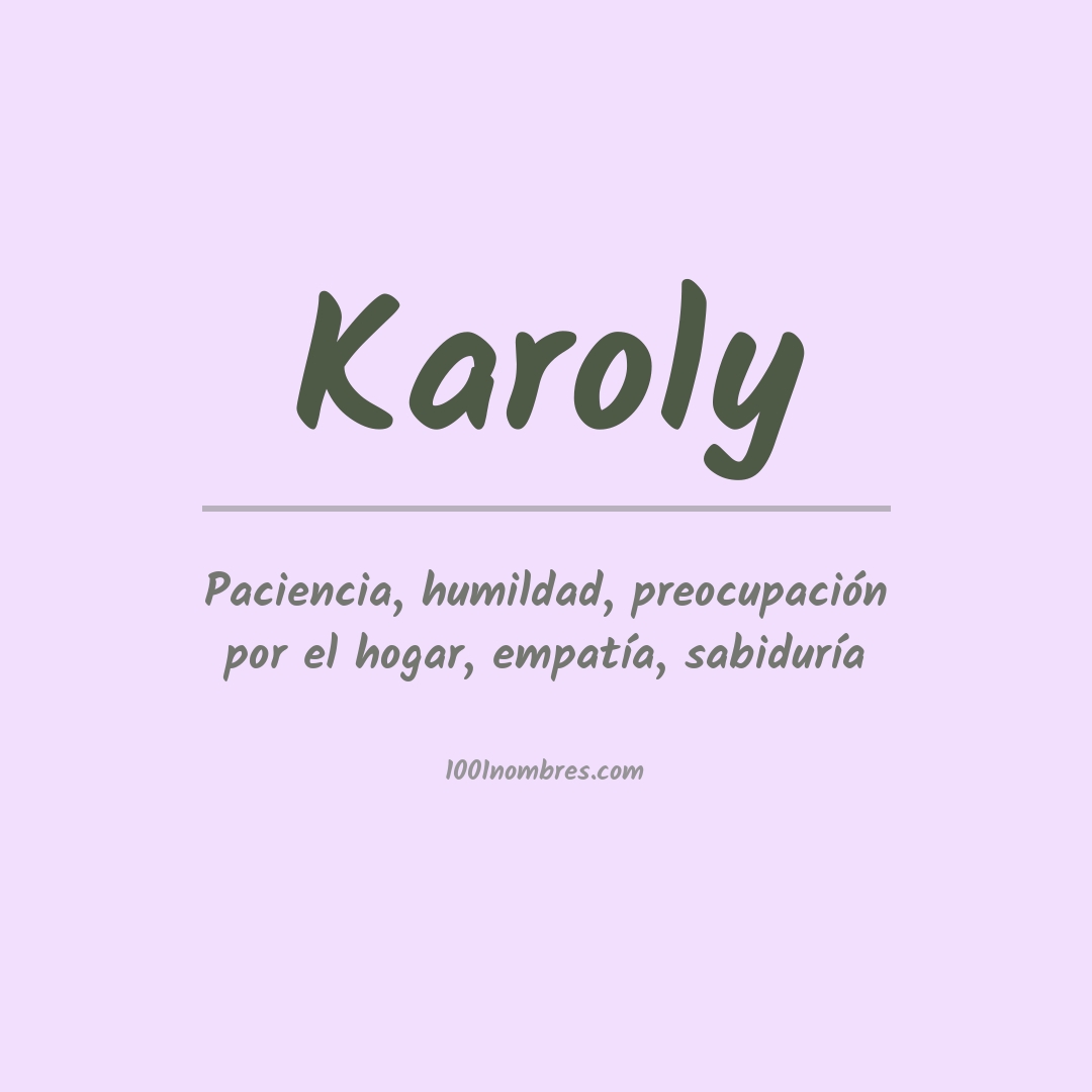 Significado del nombre Karoly