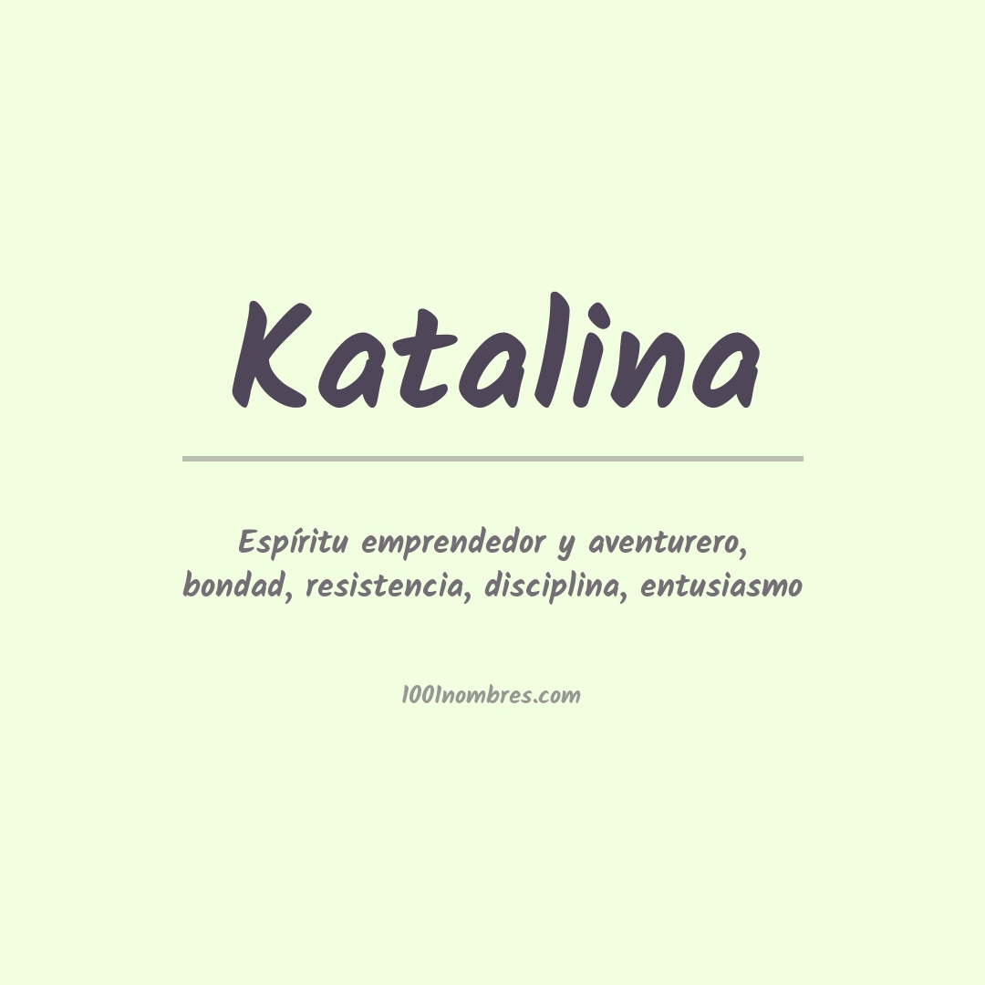 Significado del nombre Katalina