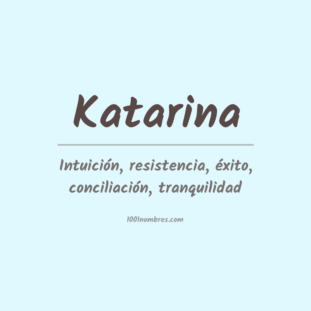 Significado del nombre Katarina