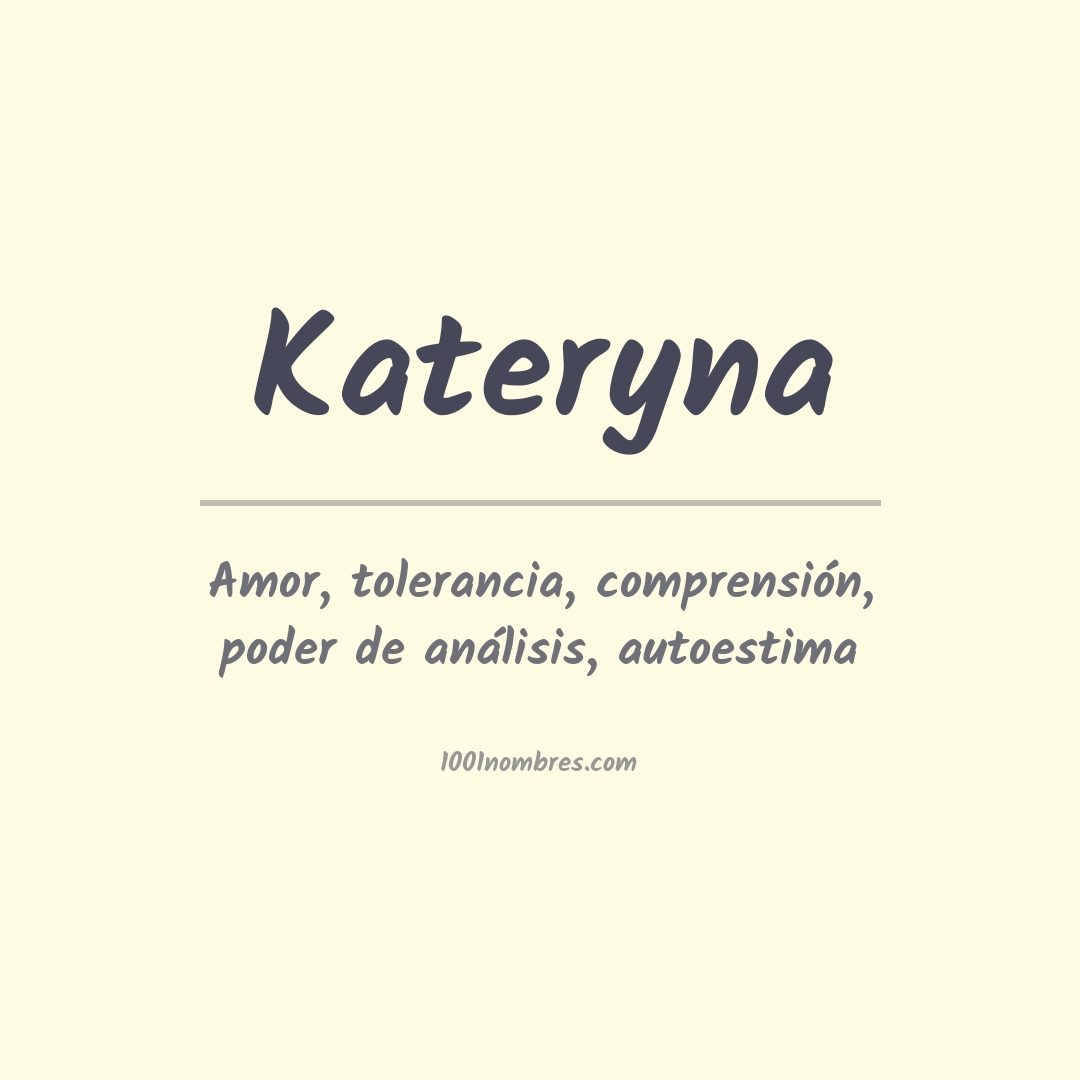 Significado del nombre Kateryna
