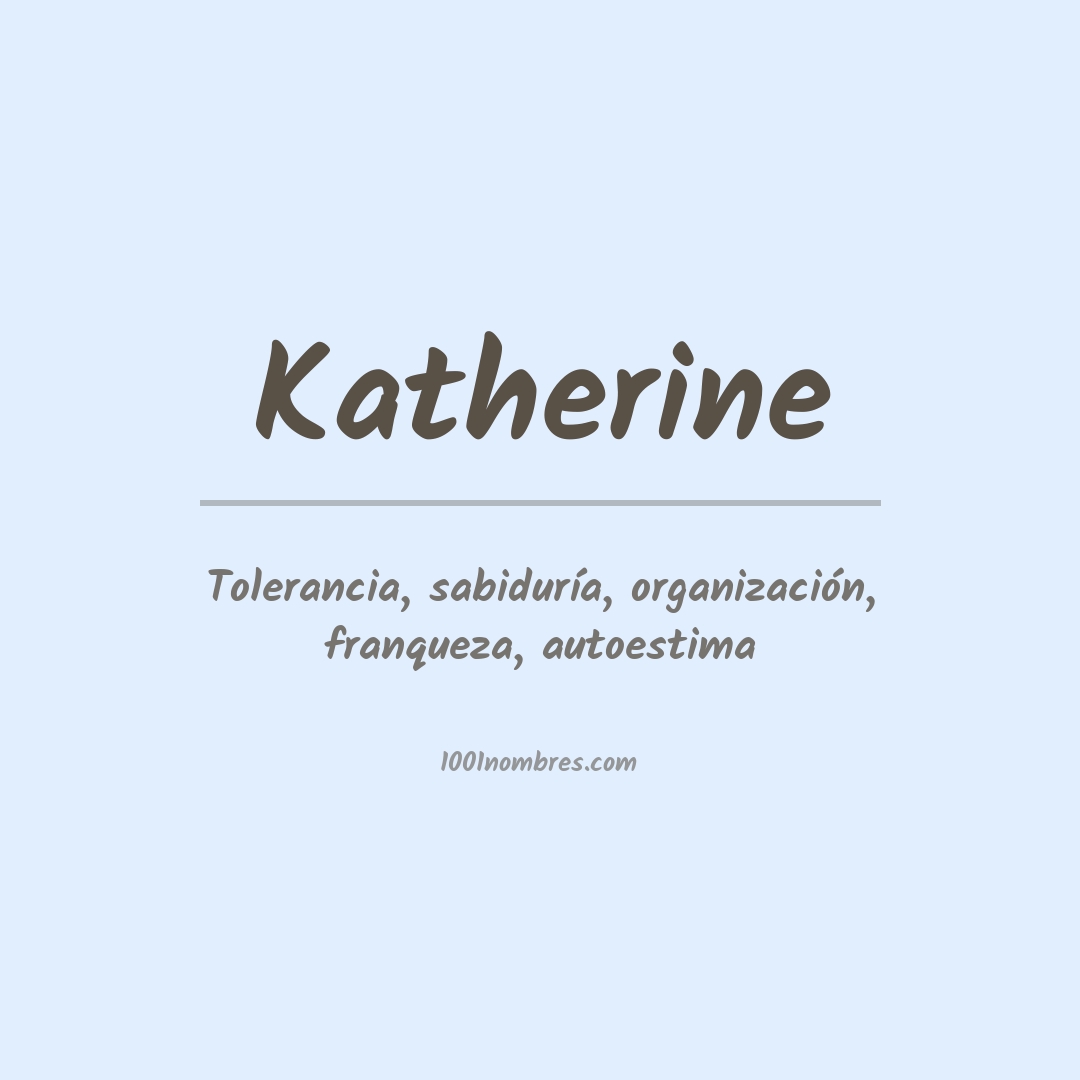 Significado del nombre Katherine