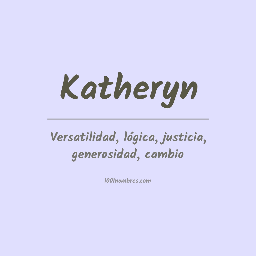 Significado del nombre Katheryn Significado del nombre Katheryn