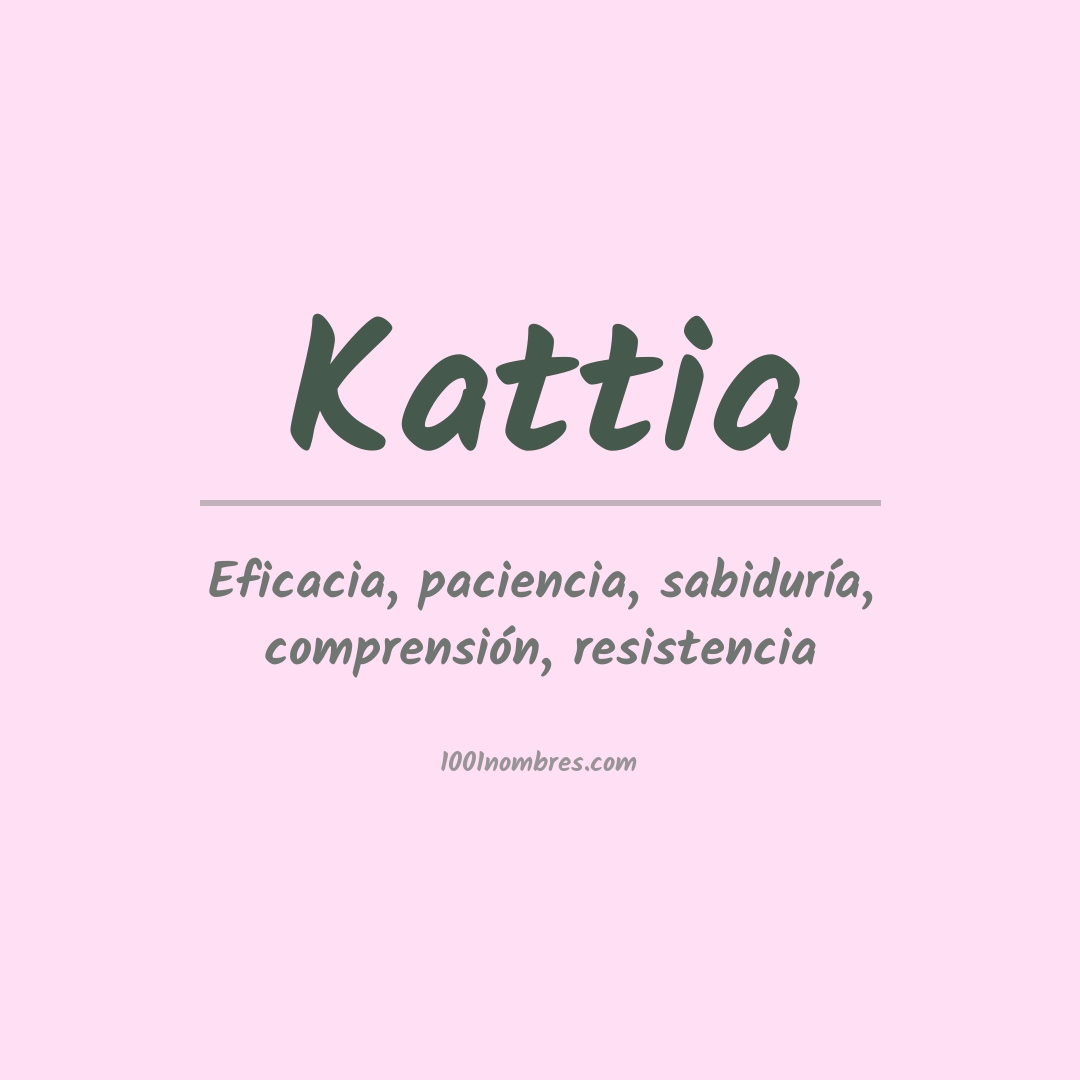 Significado del nombre Kattia