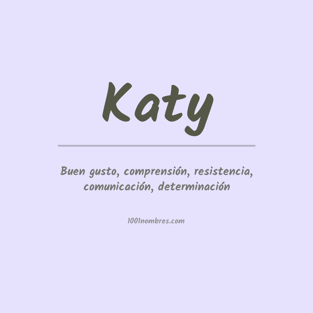 Significado del nombre Katy