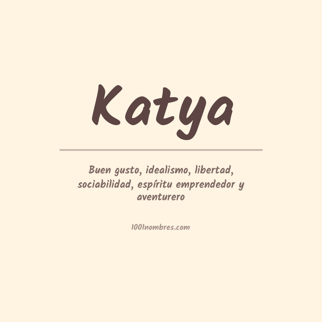 Significado del nombre Katya