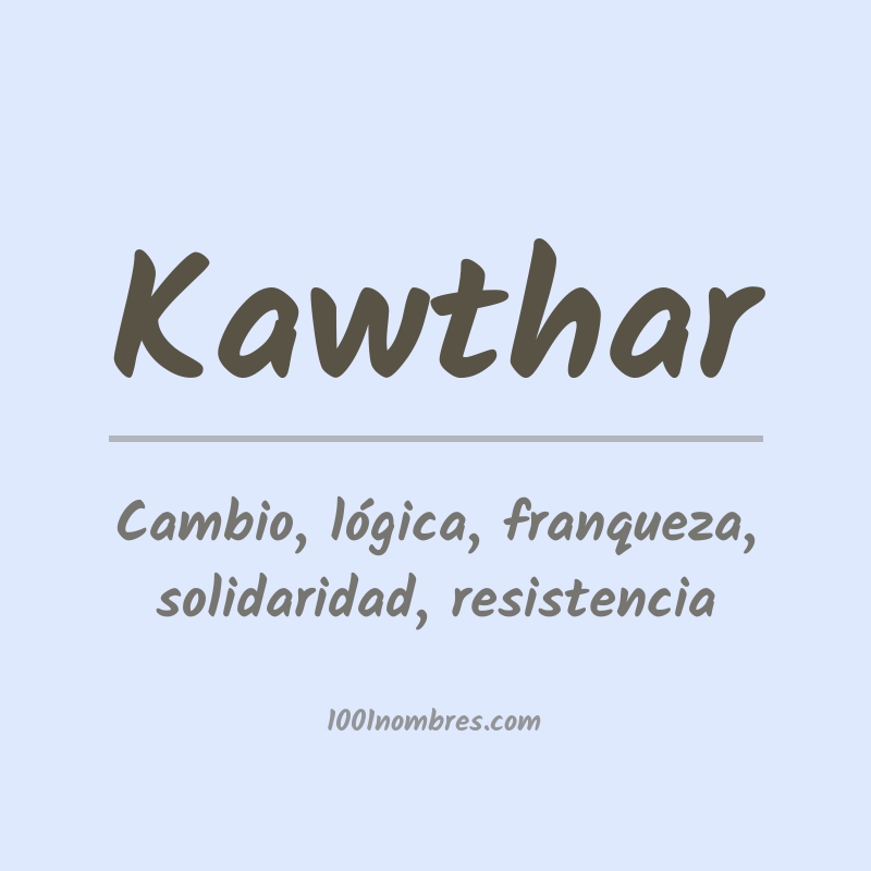 Significado del nombre Kawthar
