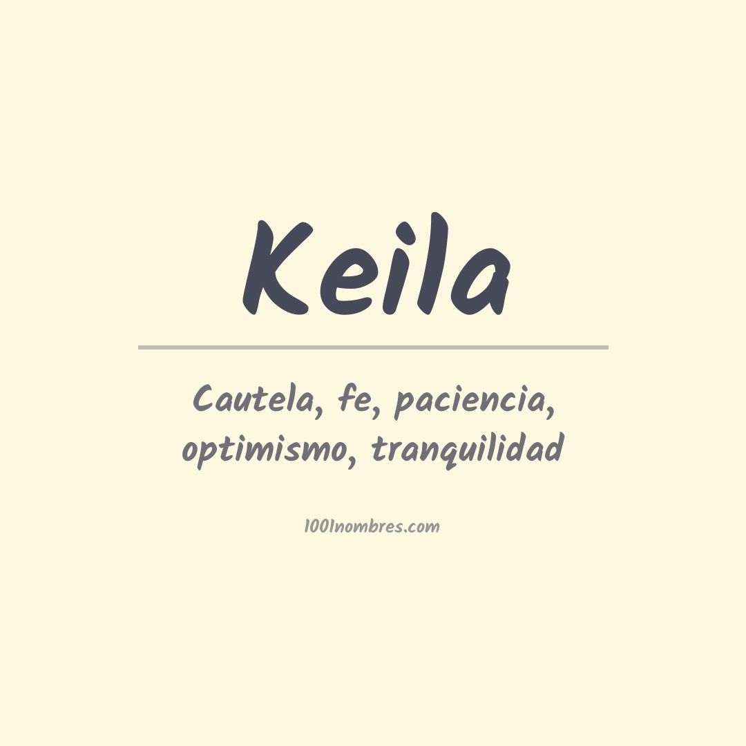 Significado del nombre Keila