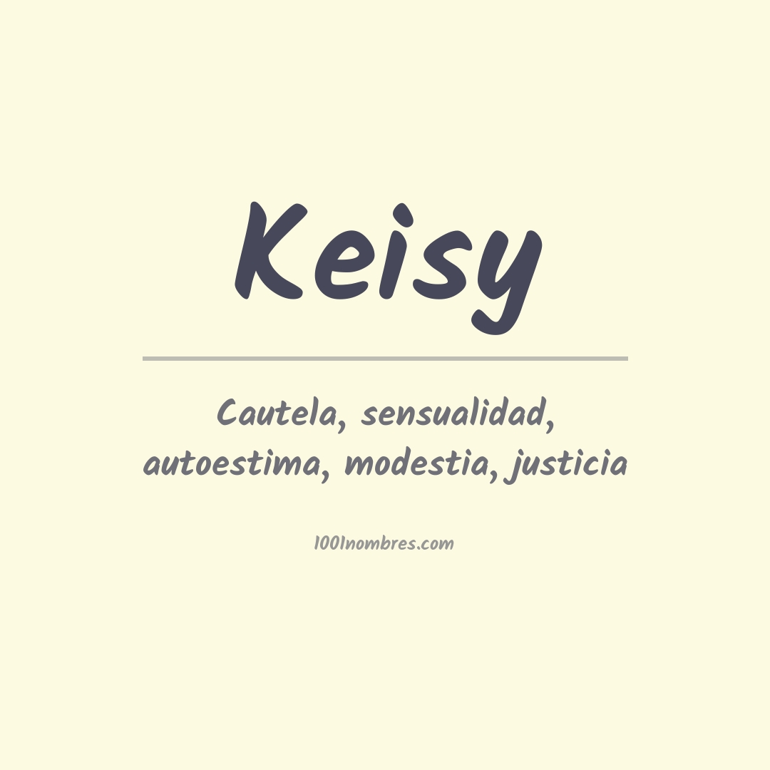 Significado del nombre Keisy