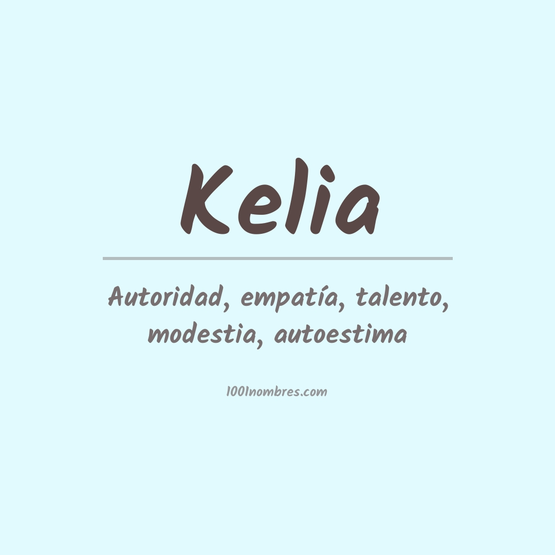 Significado del nombre Kelia