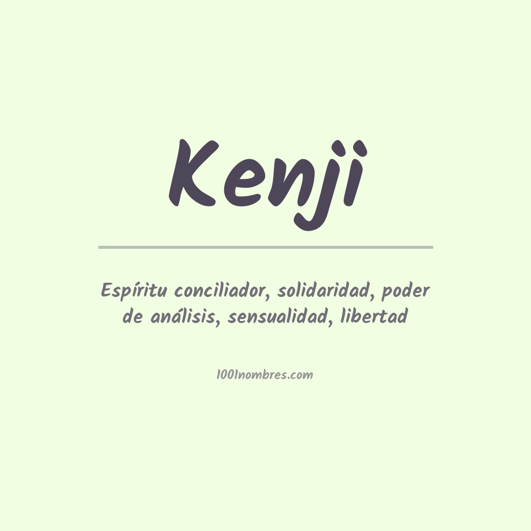 Significado del nombre Kenji
