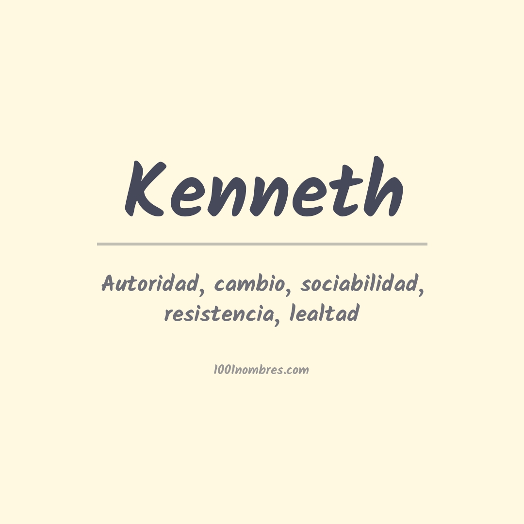 Significado del nombre Kenneth