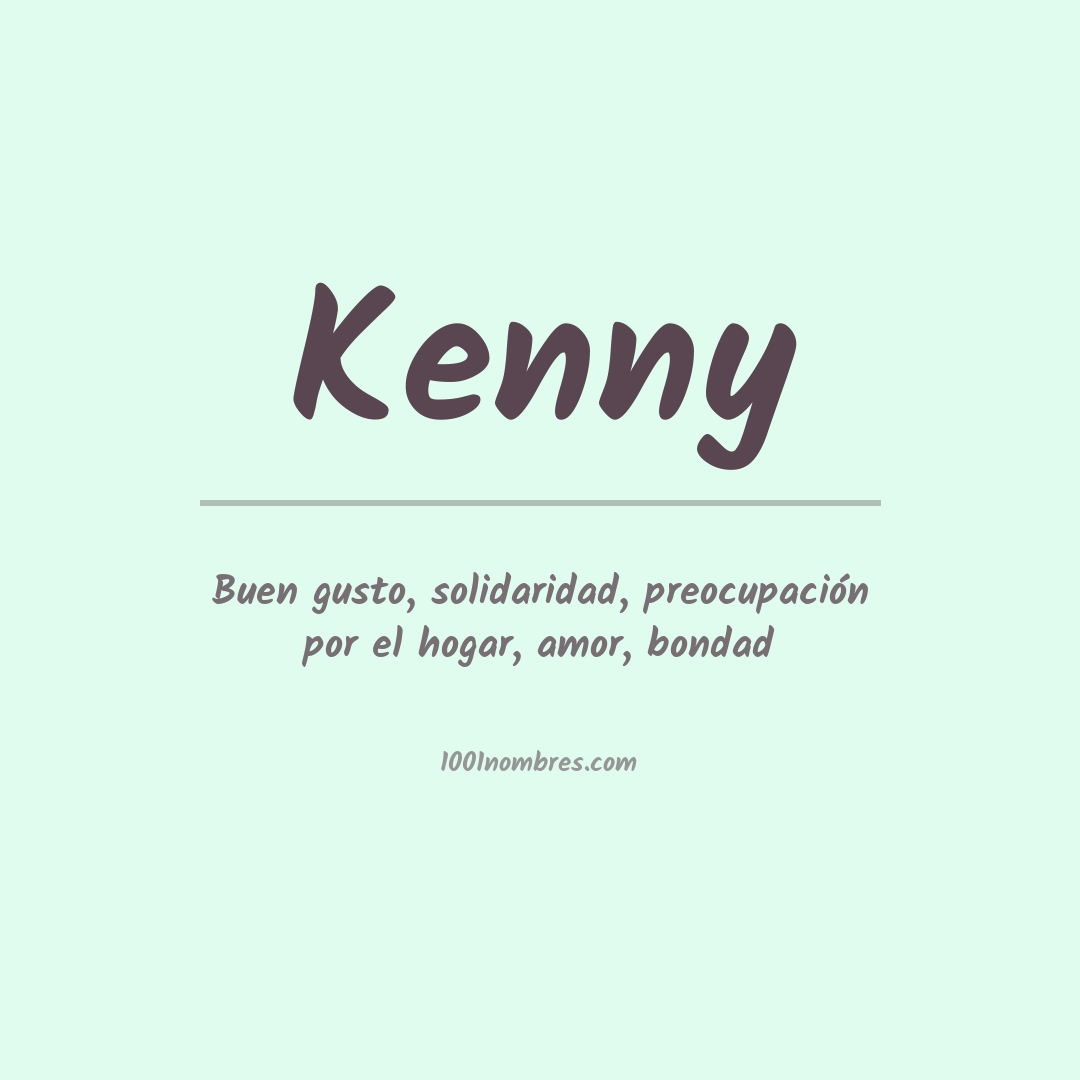 Significado del nombre Kenny