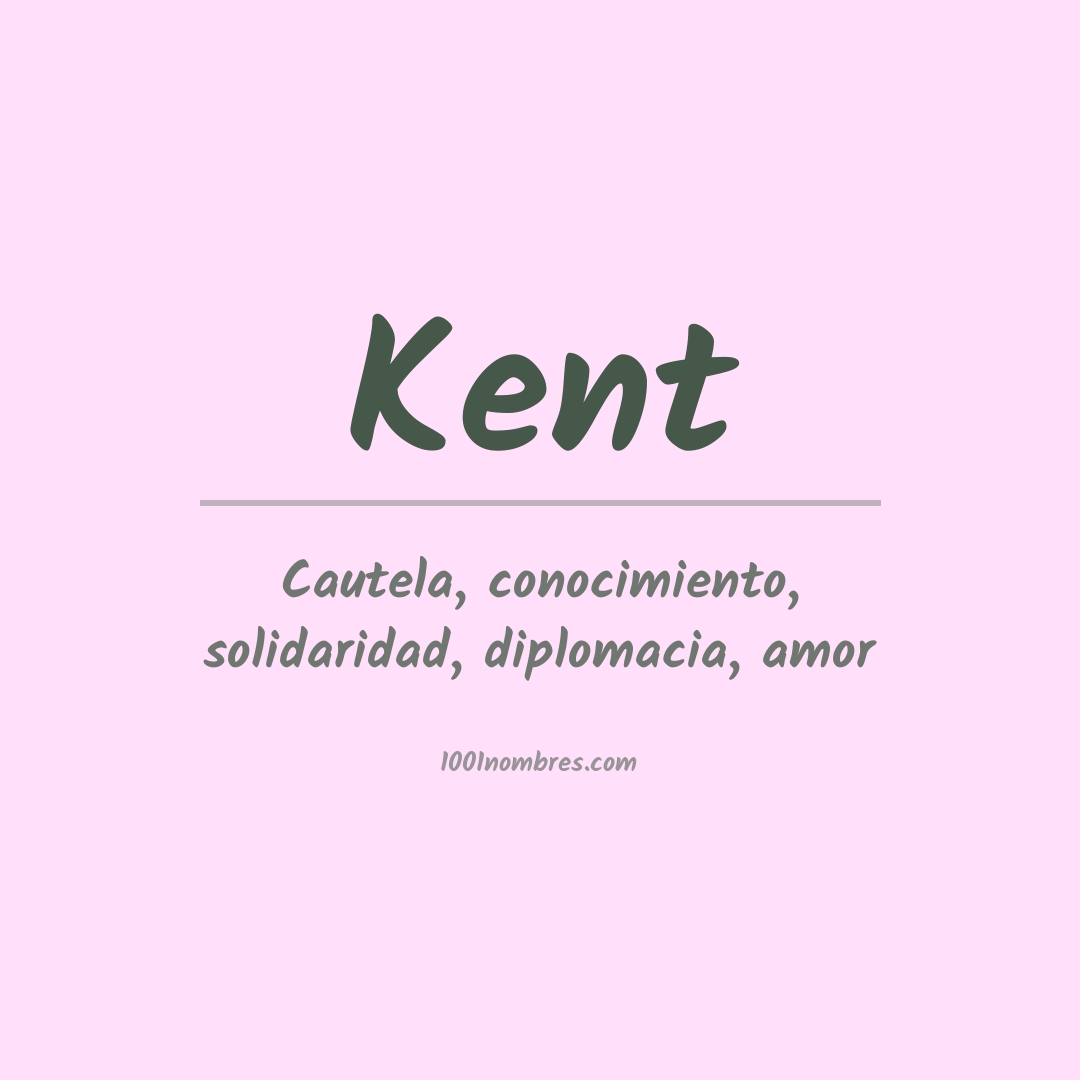 Significado del nombre Kent