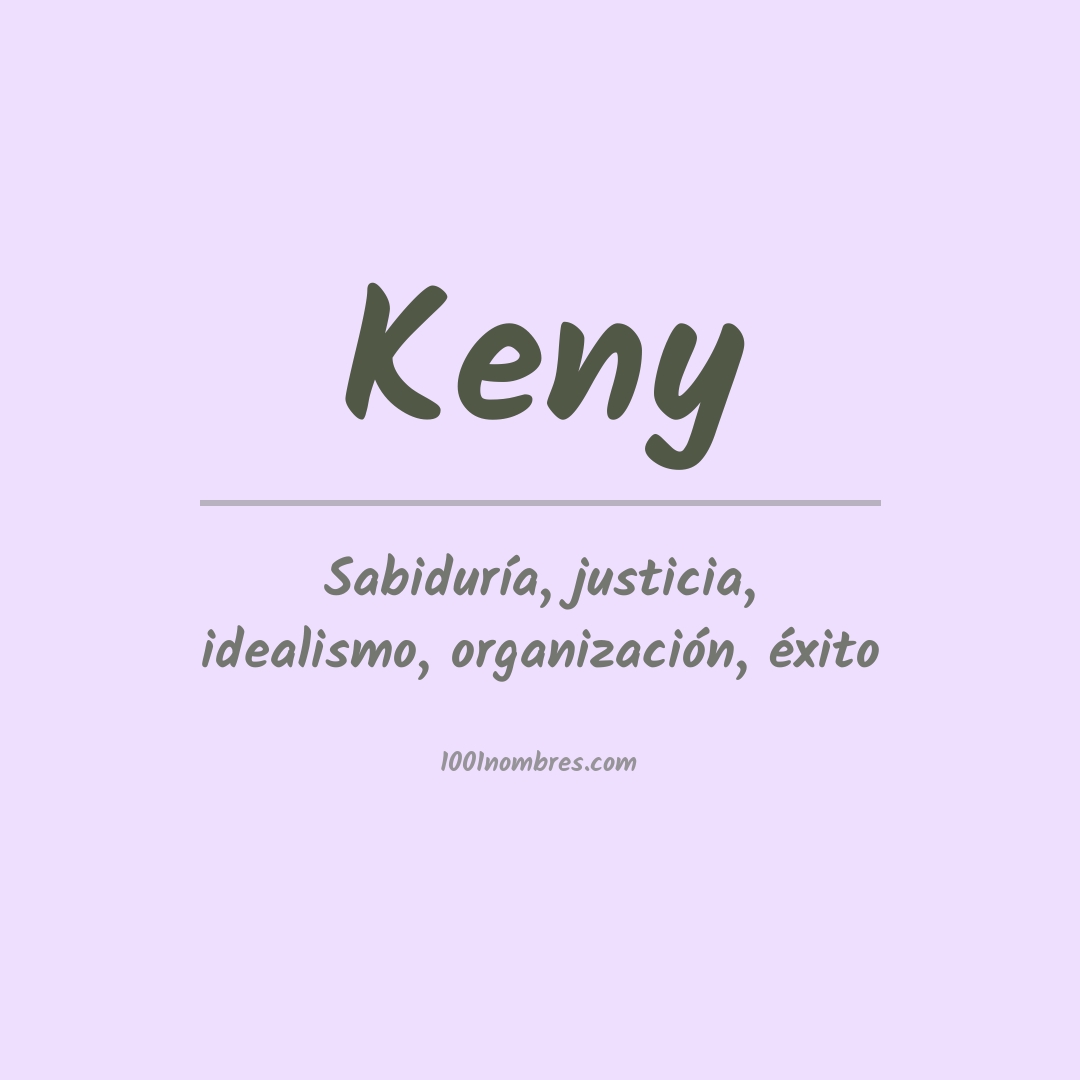 Significado del nombre Keny