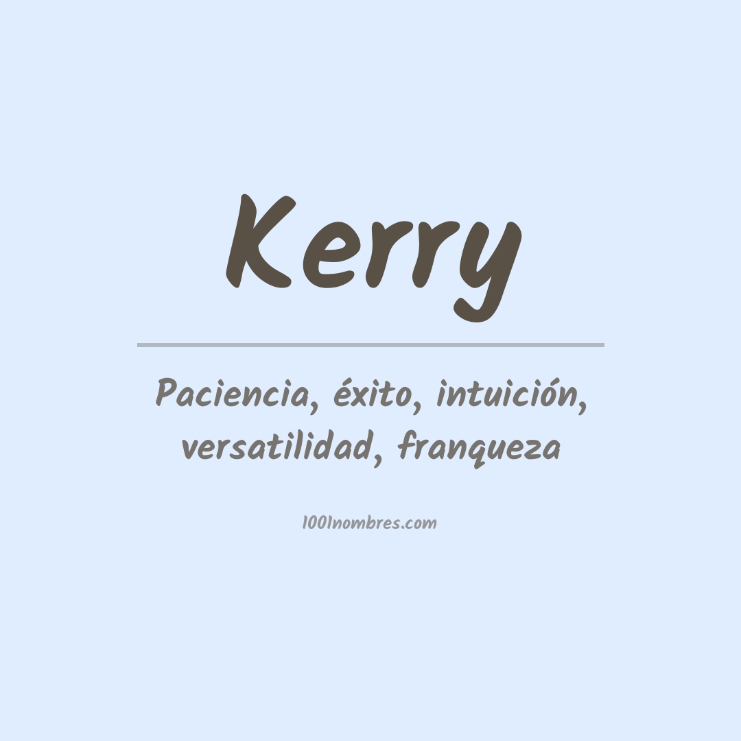 Significado del nombre Kerry