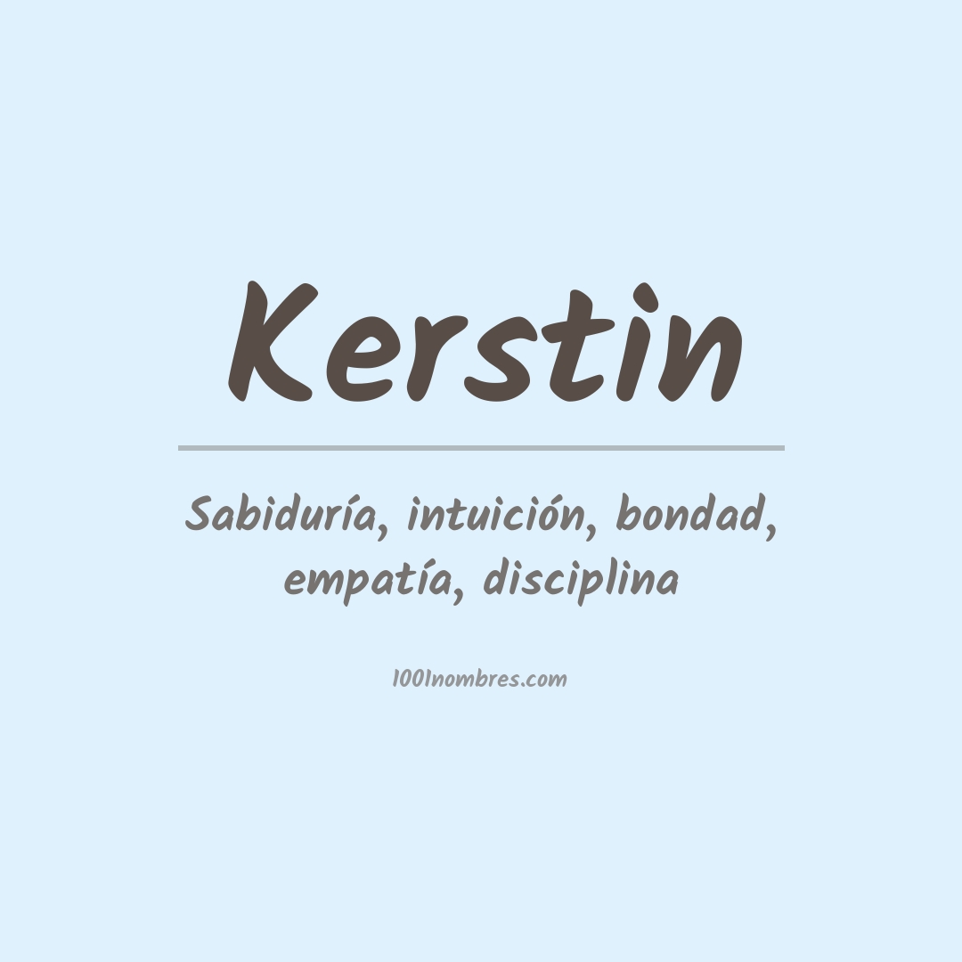 Significado del nombre Kerstin