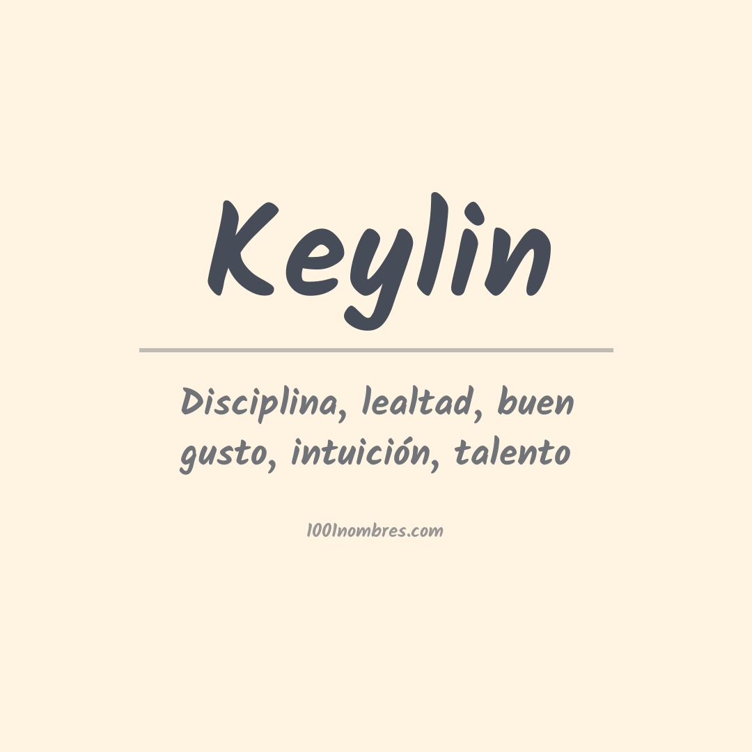 Significado del nombre Keylin