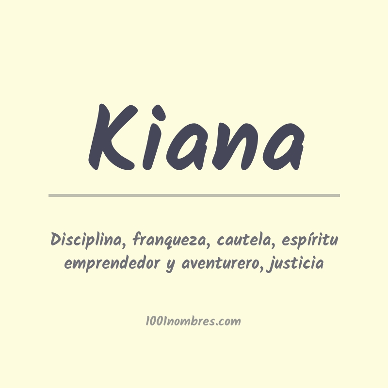 Significado del nombre Kiana