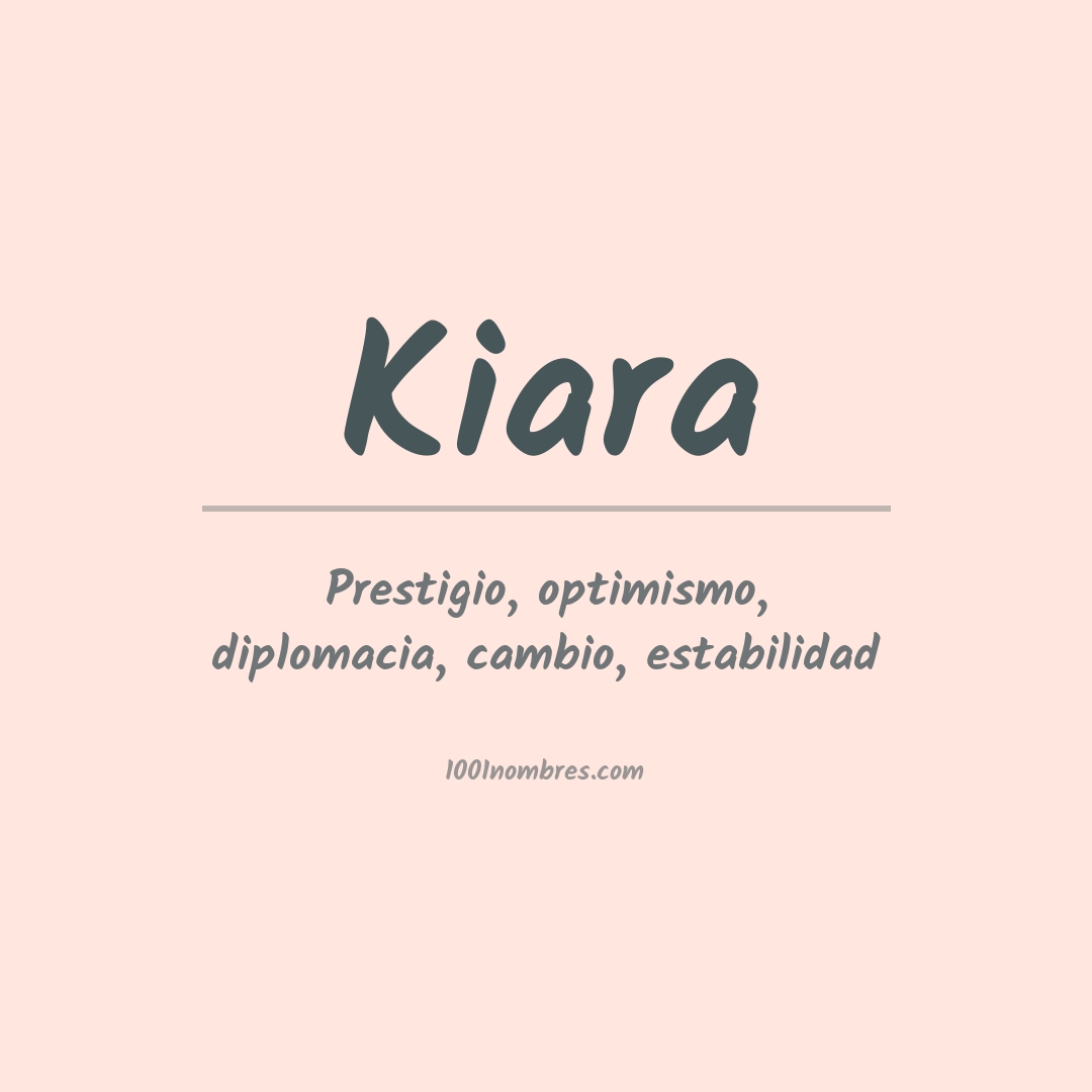 Significado del nombre Kiara