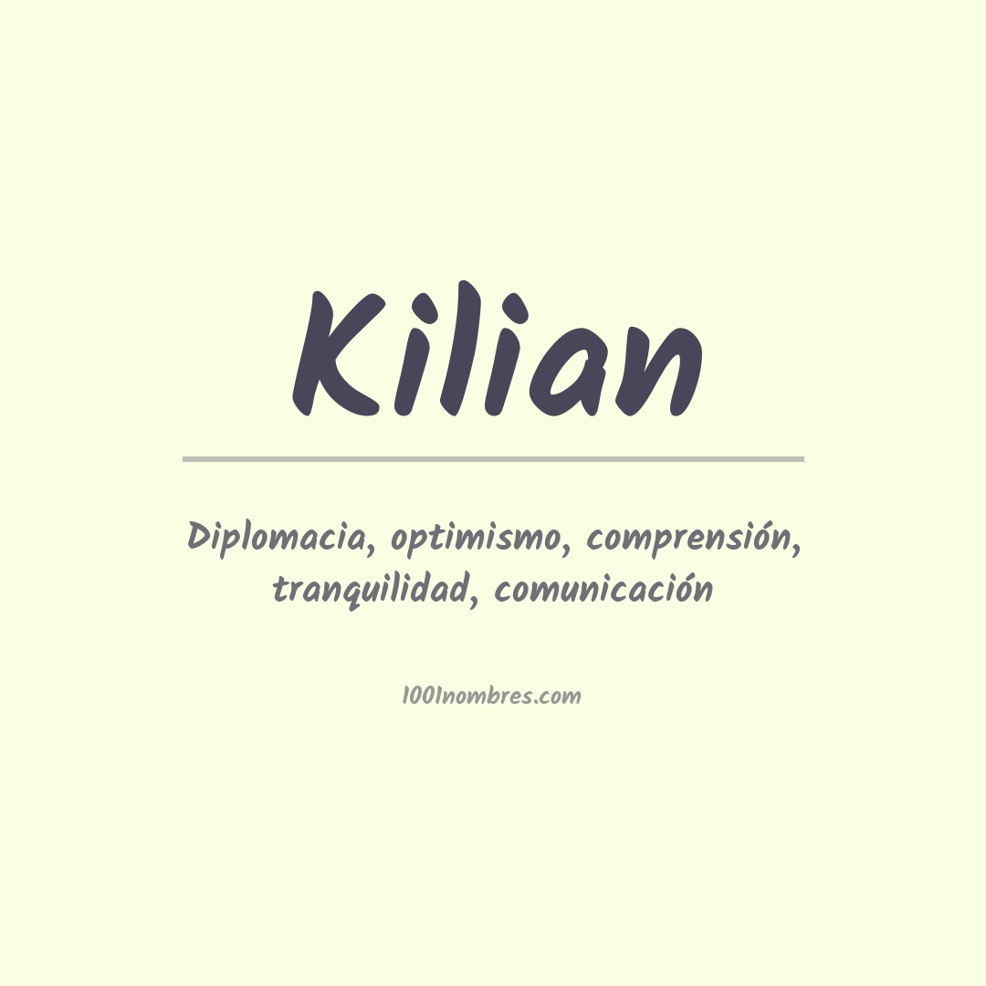 Significado del nombre Kilian