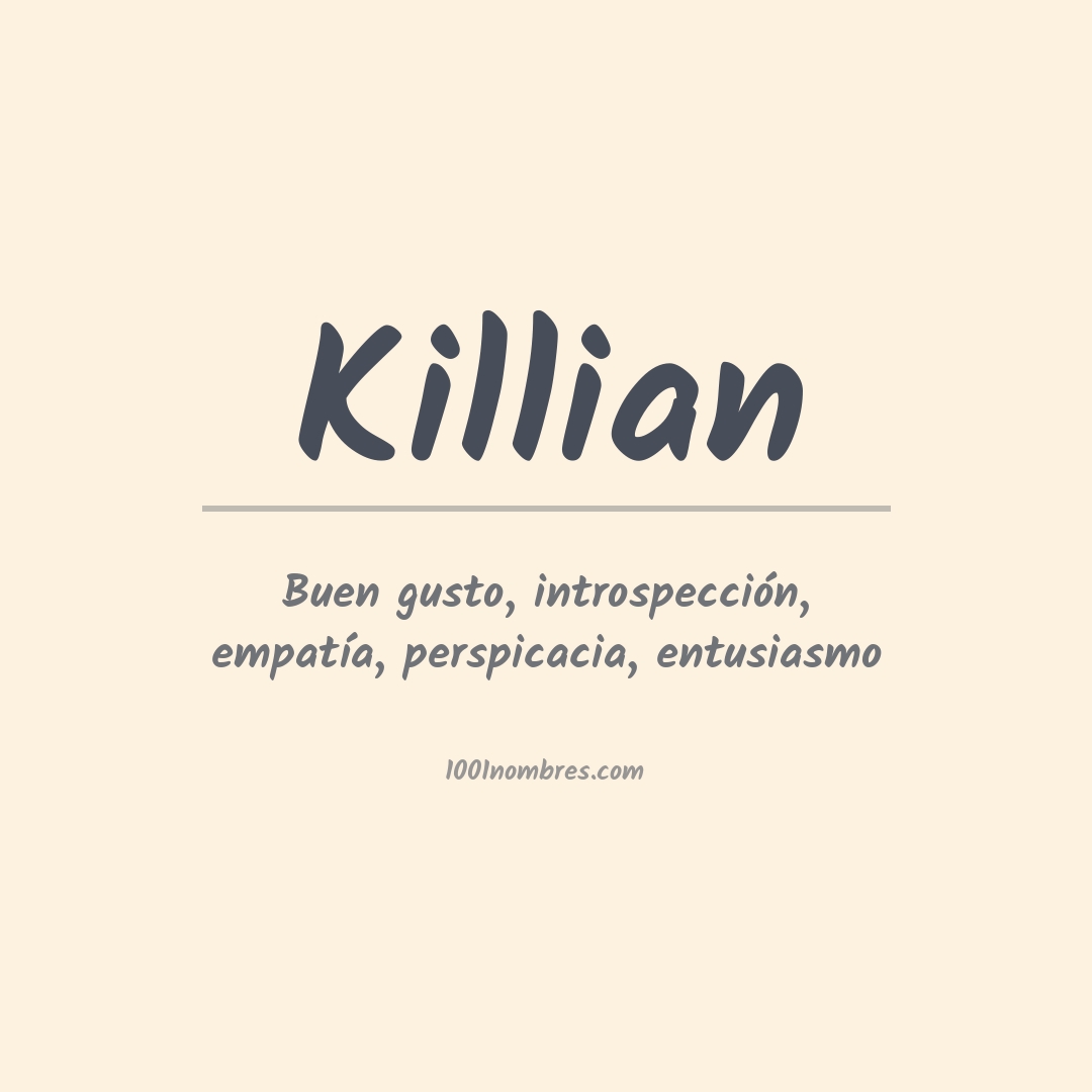 Significado del nombre Killian