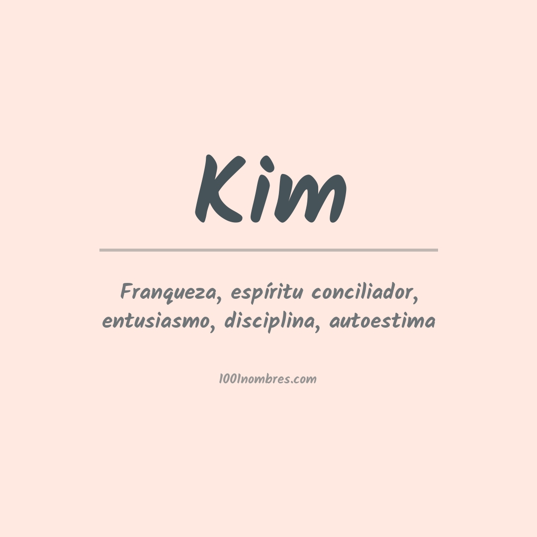 Significado del nombre Kim